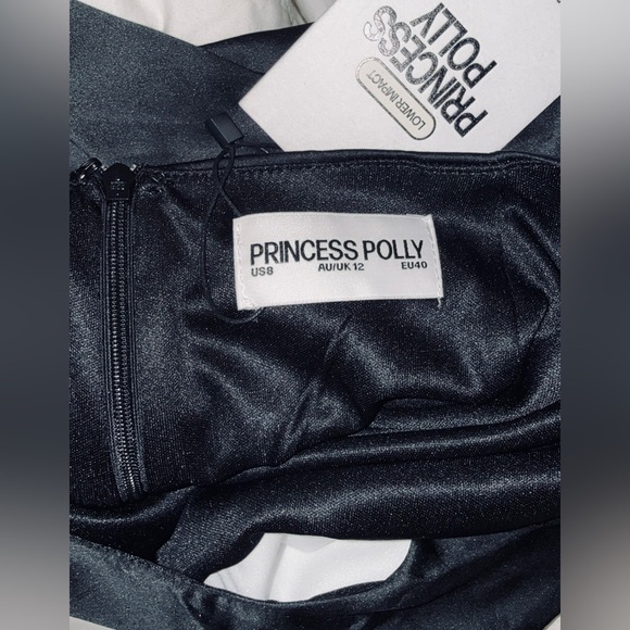 New with Tags Princess Polly Fabulous Mini Dress Black/White Size: 8 - Picture 10 of 11